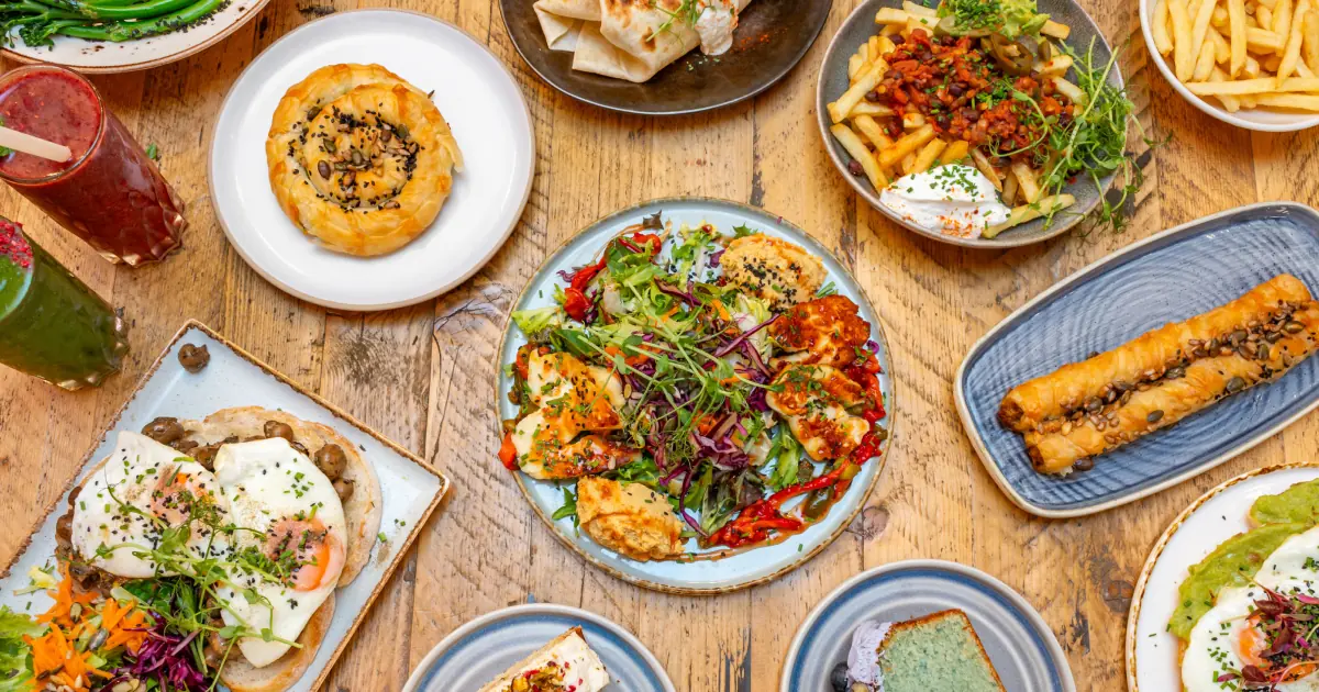 Colourful all-day brunch dishes at MEO Brighton, Kemptown